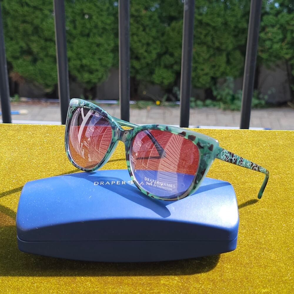 🌟 NEW Draper James DJ7036 "Sage Tortoise" Cat-Eye Sunglasses 😻
